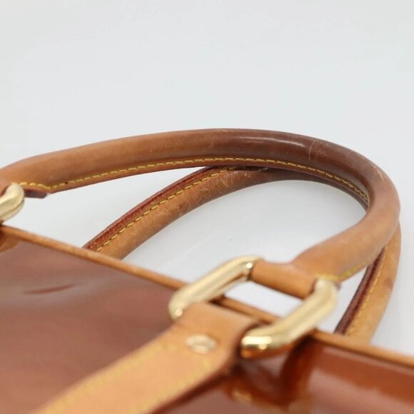 LOUIS VUITTON Monogram Vernis Van Damme Hand Bag Bronze - Picture 7 of 15